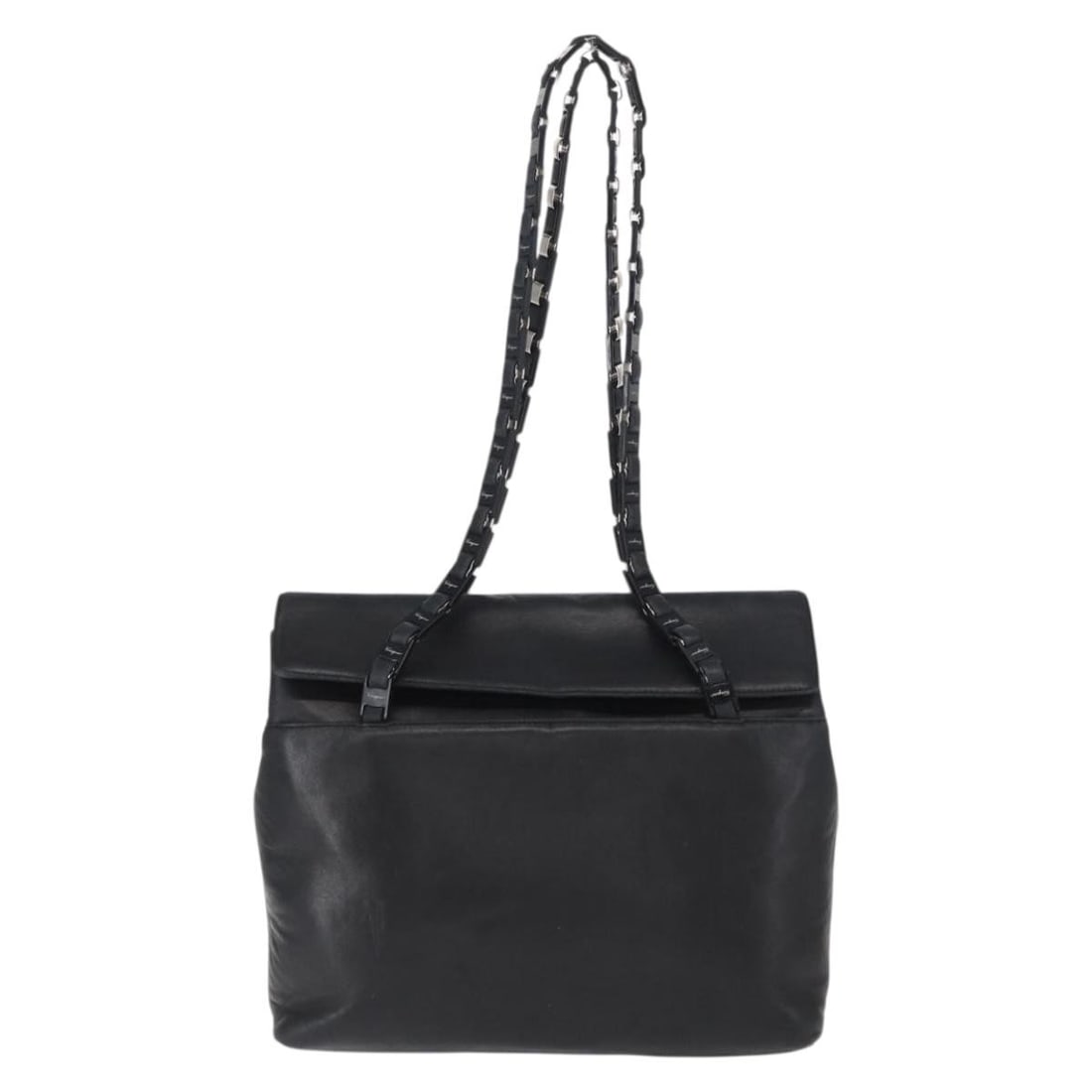 Leather Salvatore Ferragamo Black Shoulder Bag Vintage Style (1 of 18)