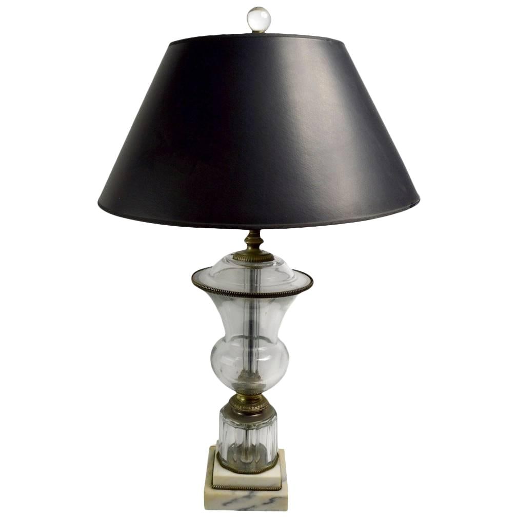 Baccarat Style Classical Glass Table Lamp with Marble Base (1 of 10)
