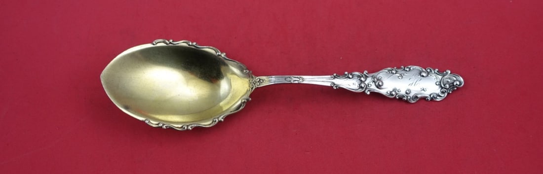 Gorham Luxembourg Sterling Silver Salad Serving Spoon 8 5/8" (1 of 2)