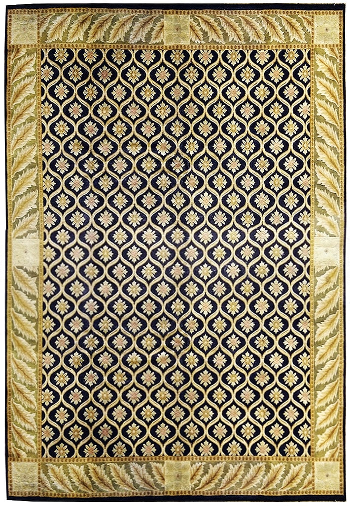 9 x 12 Black Contemporary Handmade Nepali Fine Wool Area Rug (1 of 12)