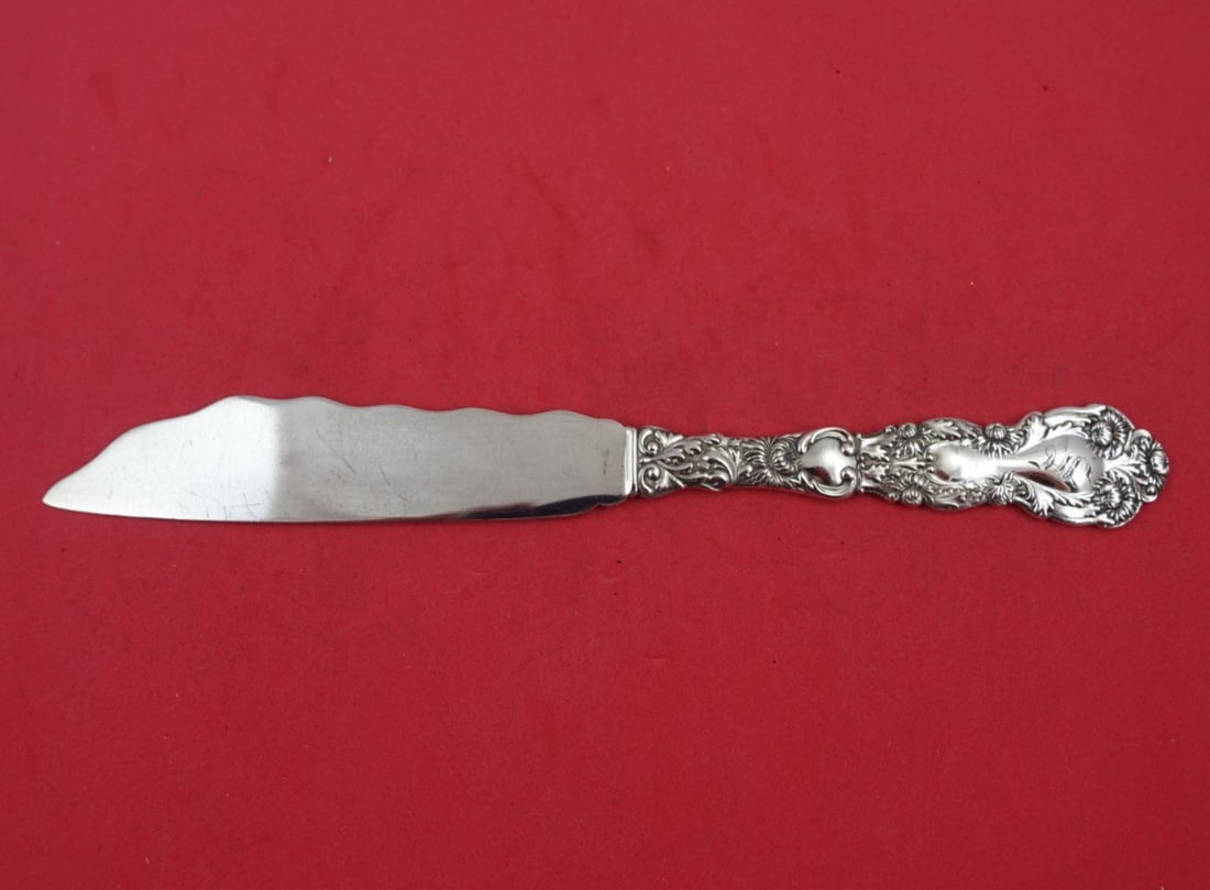 Gorham Imperial Chrysanthemum Sterling Silver Fish Knife 8" (1 of 3)