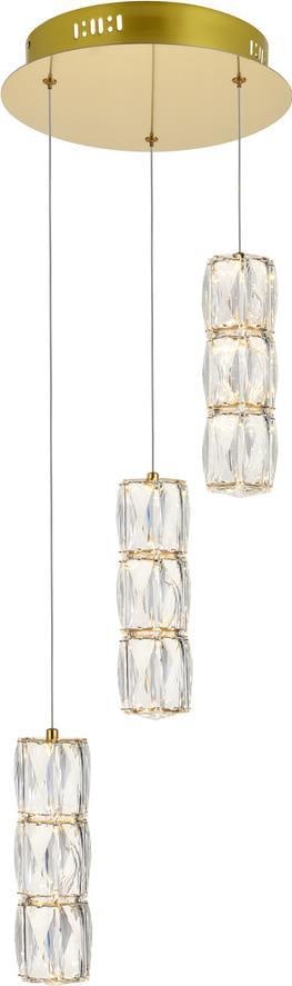 Elegant Lighting Polaris Adjustable LED Crystal Pendant Light (1 of 1)