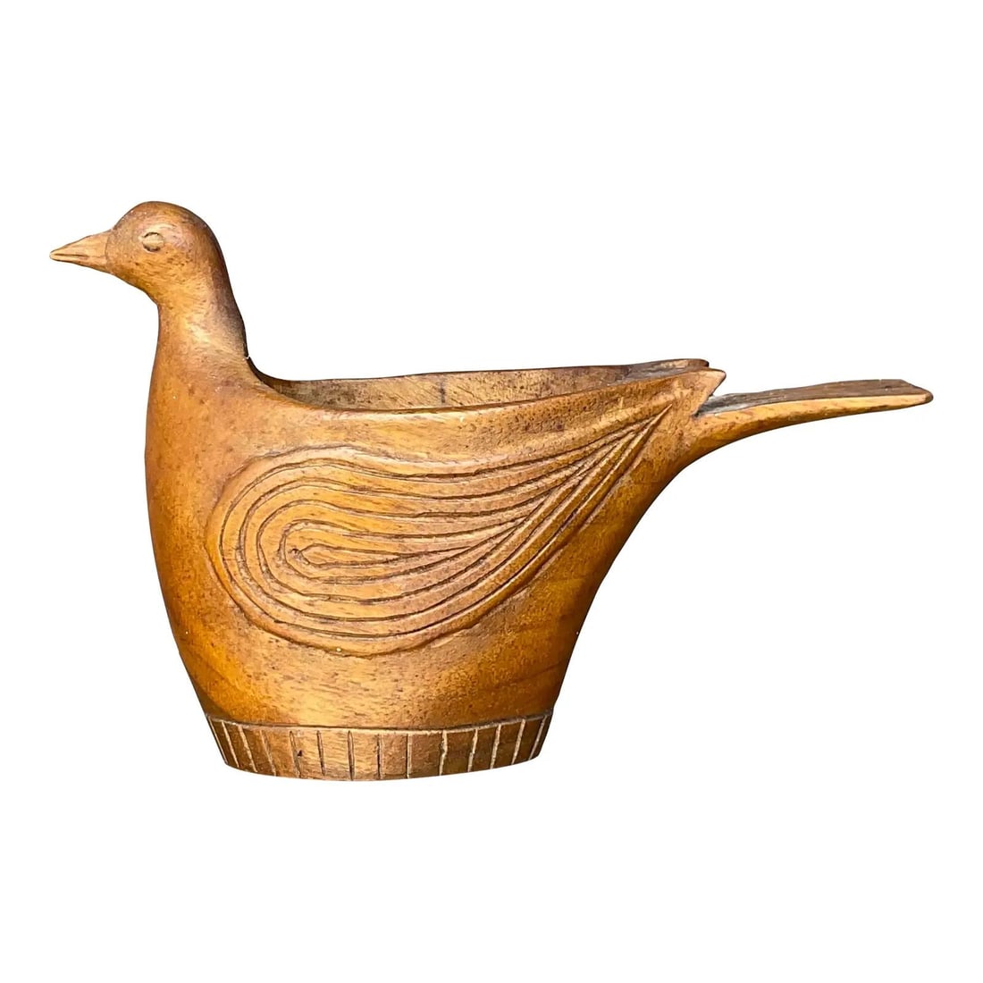Handcrafted Wooden Bird Candle Holder Bohemian Style Decor (1 of 9)