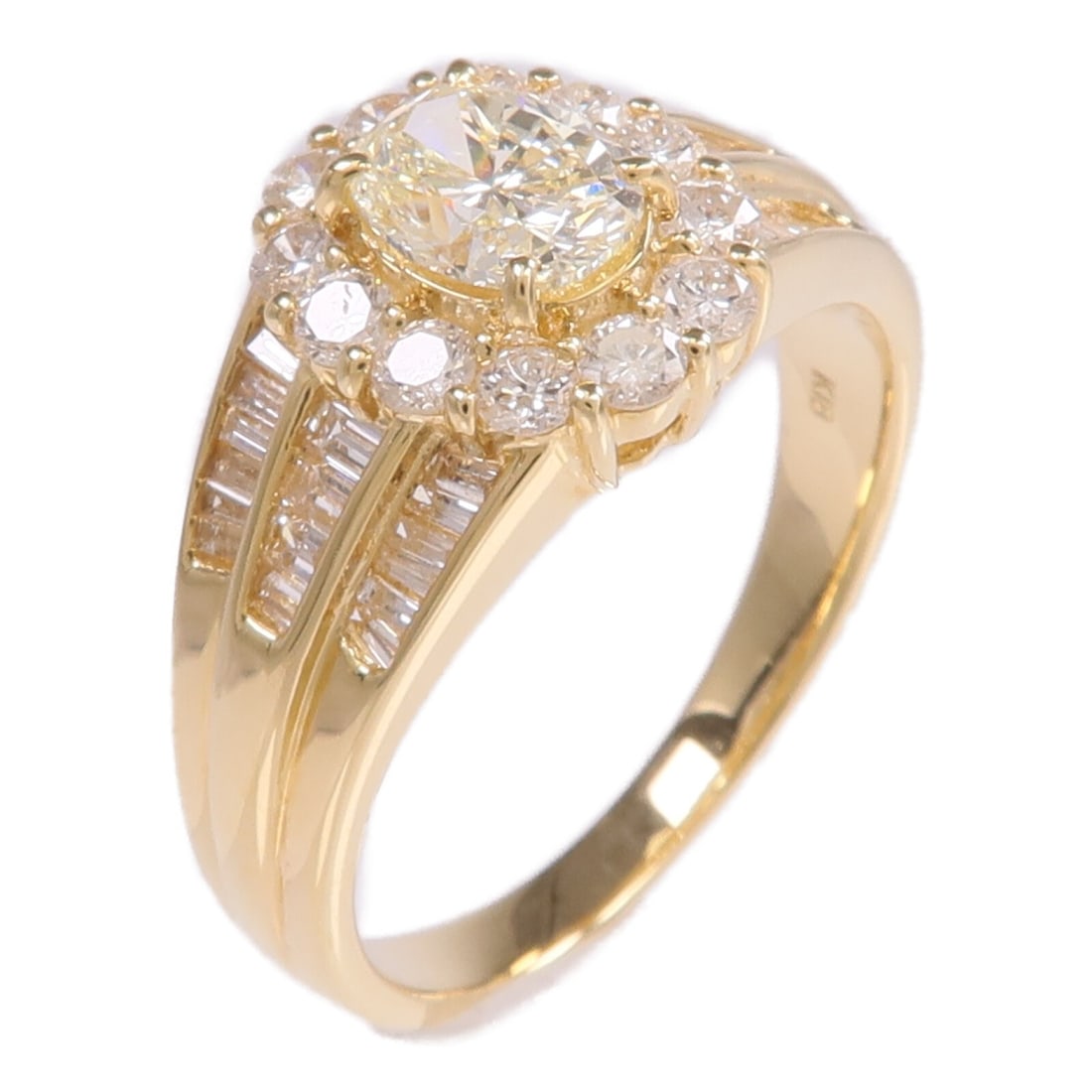 Diamond Ring in 18K Yellow Gold Size 7.75 (1 of 8)