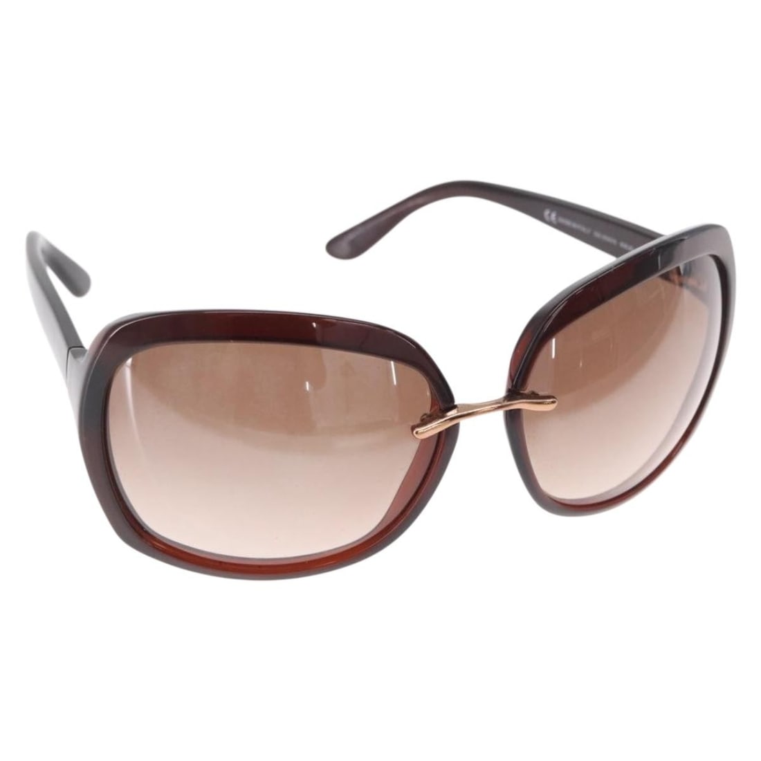 Brown Plastic Gucci Sunglasses for Women 14cm Width (1 of 12)