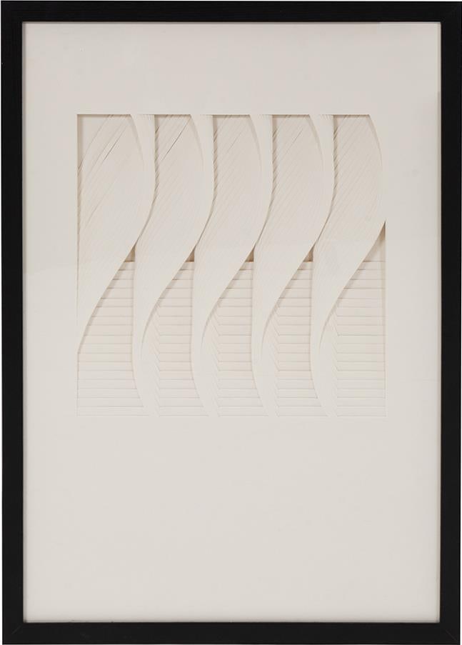 Howard Elliott Op Art Dimensional Paper Wall Art 27.5 x 19.75 (1 of 4)