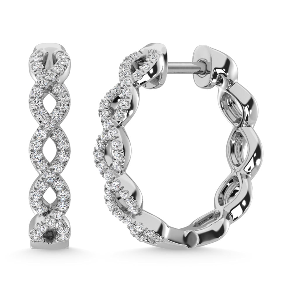 14K White Gold Diamond 1/3 Ct.Tw. Earrings: 14K White Gold Diamond 1/3 Ct.Tw. Earrings 14k White Gold Stone Color: G-h Stone Clarity: I2 PLEASE NOTE: Framed, Large, or heavy items do not have shipping costs included. The exact shipping cost wil