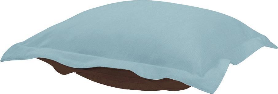 Howard Elliott Blue Polyester Ottoman Cushion Cover 24x24 Coastal Style (1 of 1)