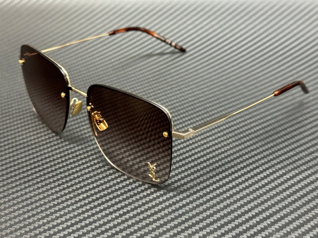 Saint Laurent SL 312 M 008 Gold Brown Gradient Sunglasses (1 of 4)