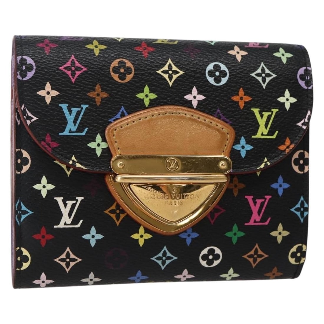 LOUIS VUITTON Monogram Multicolor Bifold Wallet M60282 France Auth (1 of 18)