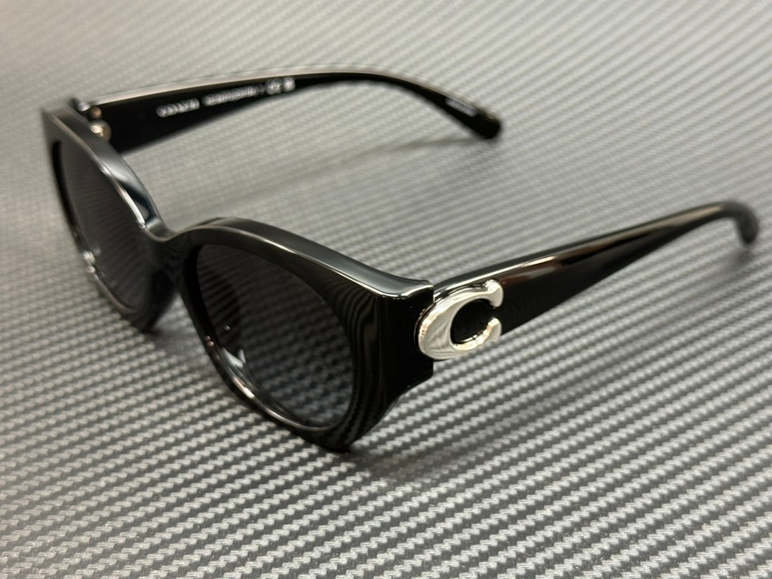 COACH HC8407U 50023C Black Grey Gradient Women's Sunglasses with Authenticity (1 of 5)