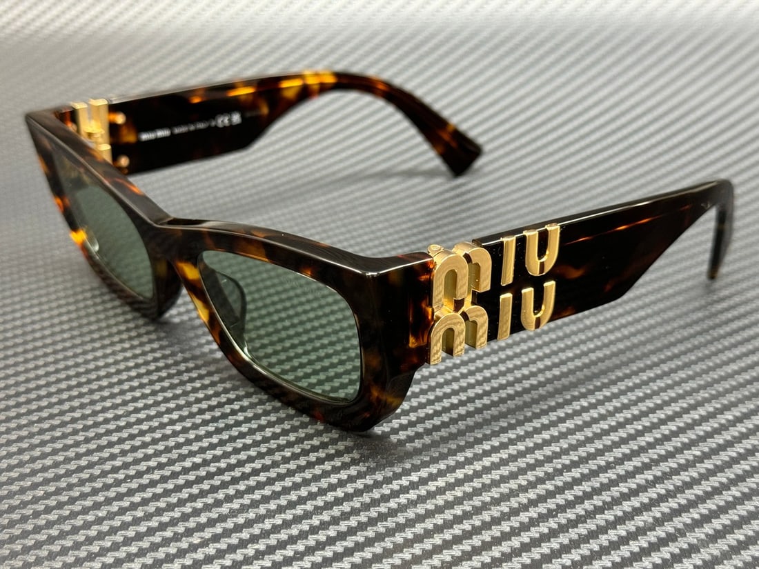 Miu Miu MU 09WS Honey Havana Green Women's Sunglasses with Authenticity (1 of 5)
