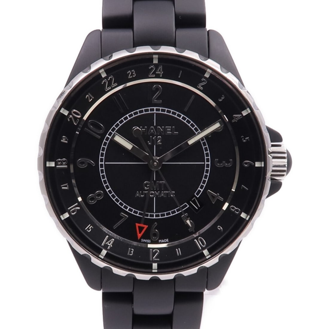 Chanel J12 GMT H3101 Black Ceramic Automatic Men's Wristwatch (1 of 13)