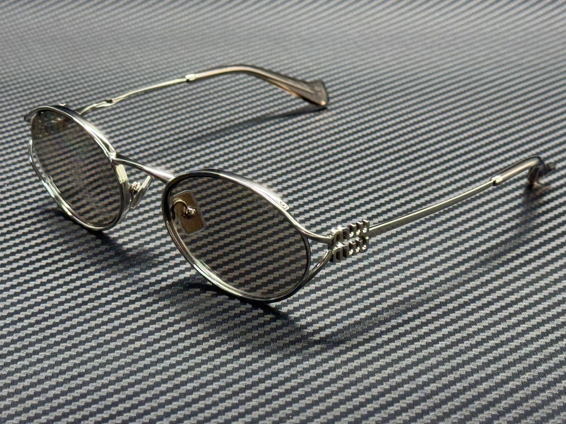 Miu Miu MU 52YS 1BC10F Silver Mirror Sunglasses with Authenticity Certificate (1 of 5)