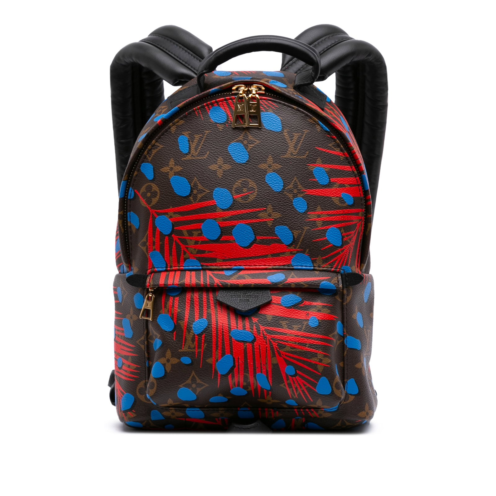 Louis Vuitton Monogram Jungle Dots Palm Springs PM Bag: Louis Vuitton Monogram Jungle Dots Palm Springs PM Bag The Louis Vuitton Monogram Jungle Dots Palm Springs PM is a stylish and functional bag crafted from durable monogram canvas. This bag features a