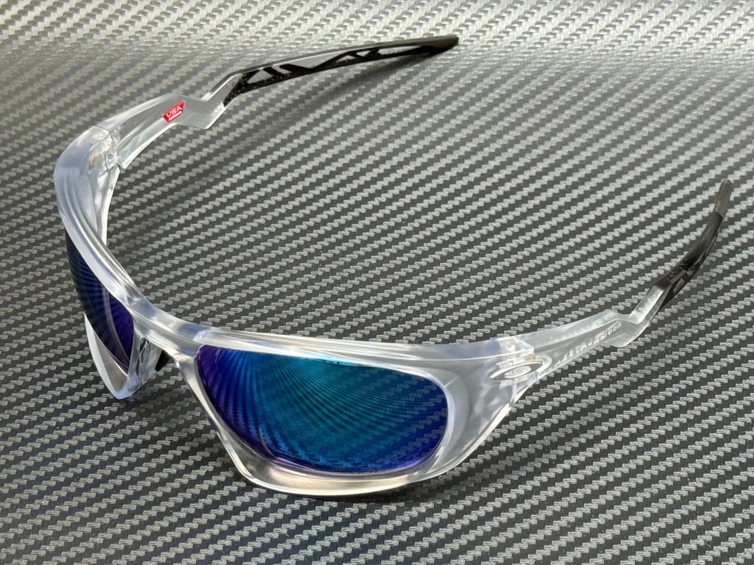 Oakley OO9431 06 Prizm Sapphire Matte Clear 60mm Men's Sunglasses With Box (1 of 5)