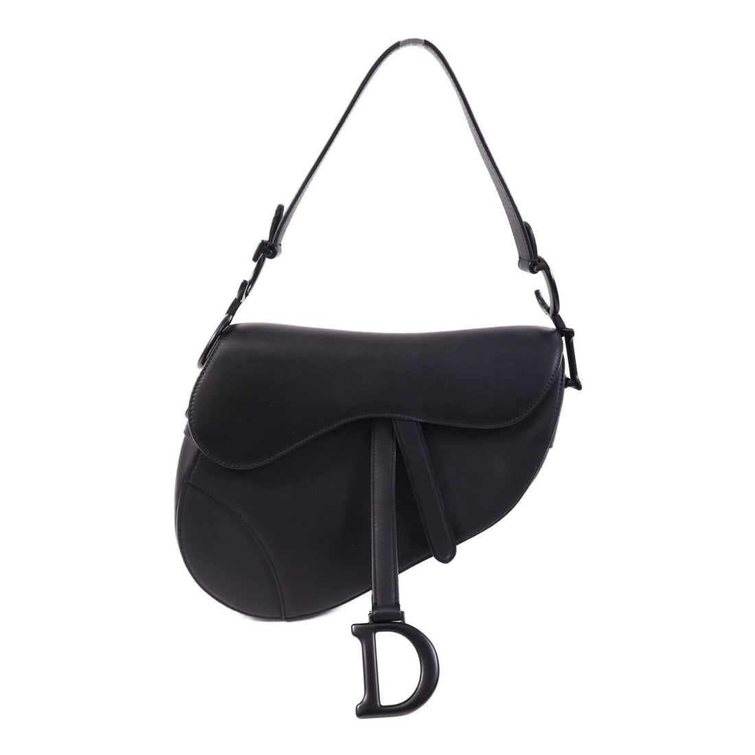 Dior Saddle Medium Black Calfskin Leather Shoulder Bag M0446SLLO (1 of 16)