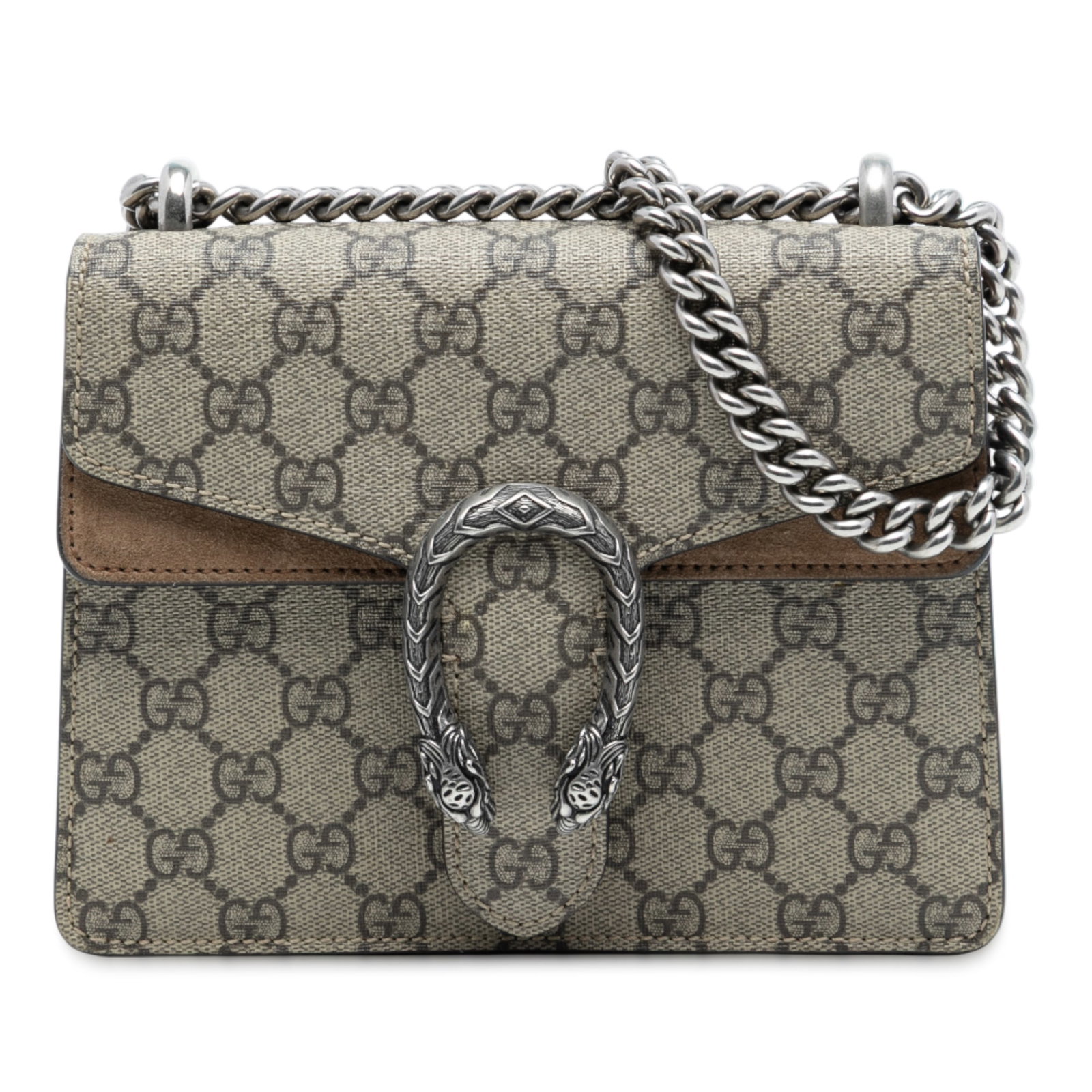 Gucci Dionysus Small GG Supreme Beige Crossbody Bag with Chain Strap (1 of 8)