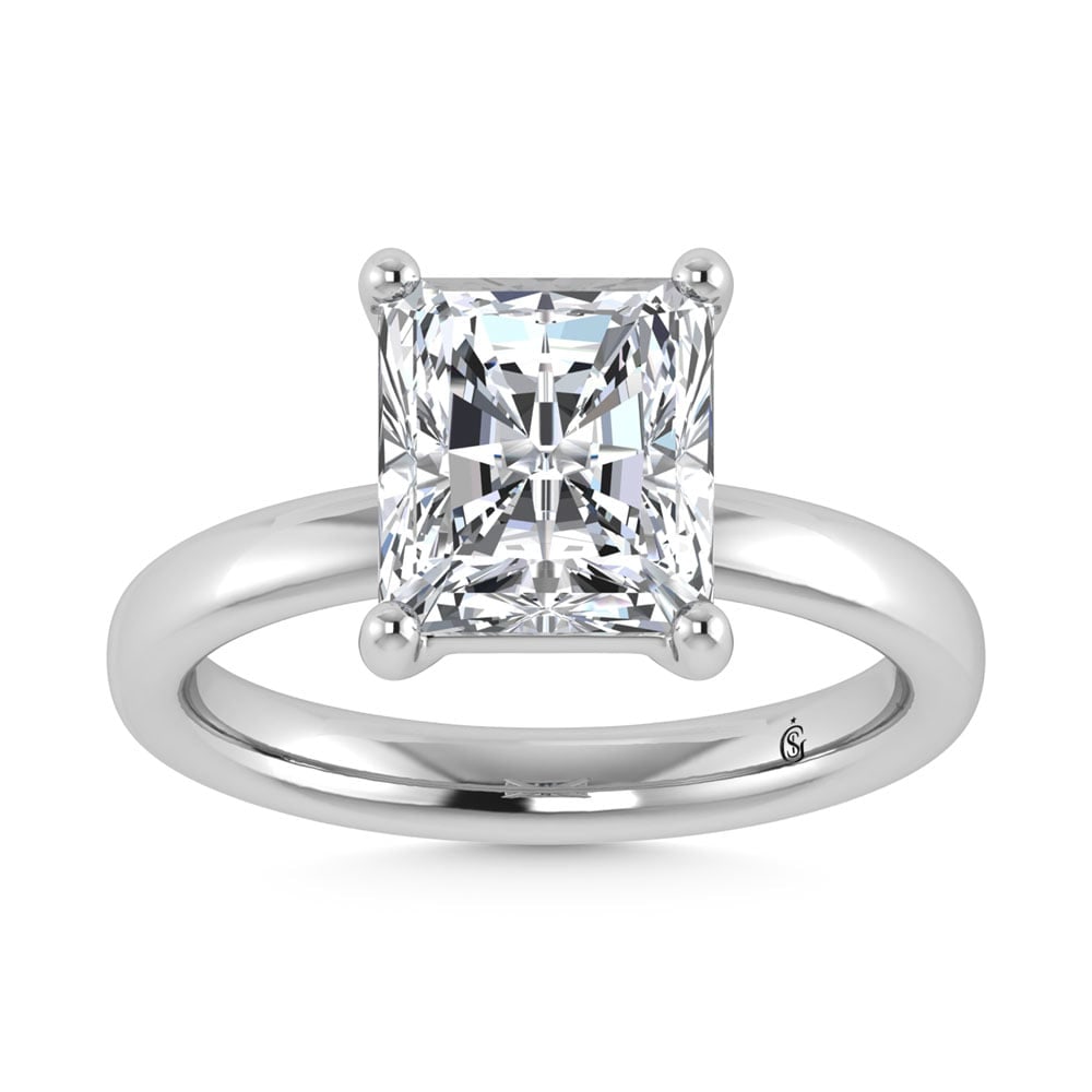 14K White Gold Lab Grown Diamond 1 Ct.Tw. IGI Certified Radiant Shape Solitaire (Available from 1CT: 14K White Gold Lab Grown Diamond 1 Ct.Tw. IGI Certified Radiant Shape Solitaire (Available from 1CT to 7CT) Elegant, minimal, and made to shine. Our solitaire diamond ring features a brilliant single