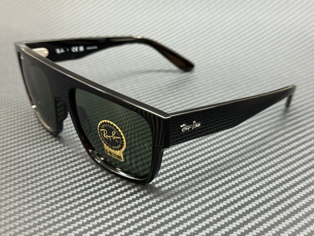 Ray-Ban RB0360S 901 31 Black Green Unisex Sunglasses with Authenticity Certificate: Ray-Ban RB0360S 901 31 Black Green Unisex Sunglasses with Authenticity Certificate Elevate your style with the Ray-Ban RB0360S 901 31 sunglasses, designed for both men and women. These sleek sunglasse