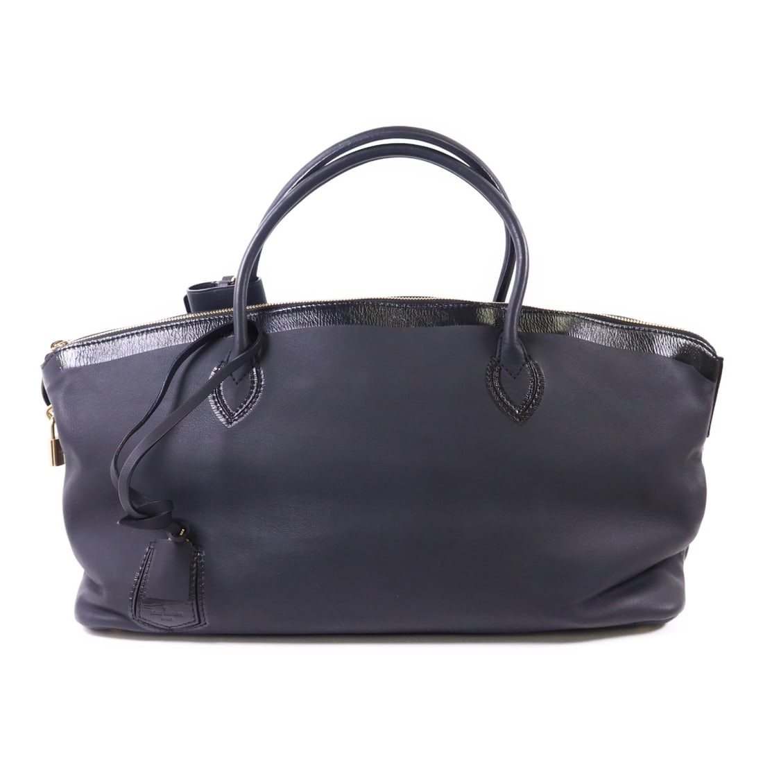 LOUIS VUITTON Cuir Obsession Lockit Shoulder Bag Black Calfskin GHW M93844 (1 of 18)