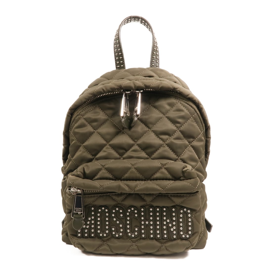 Moschino Green Nylon Backpack with Silver Tone Hardware (1 of 14)