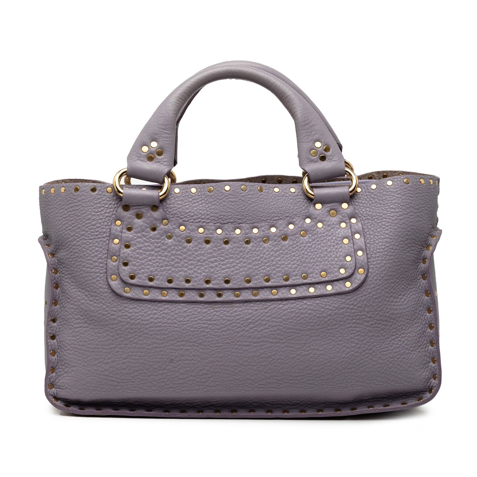 Celine Boogie Purple Leather Bag with Studded Detailing (1 of 8)