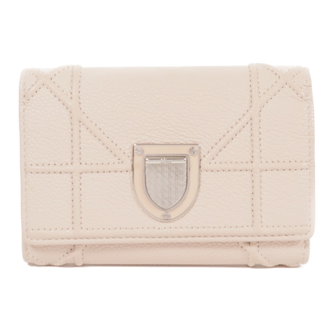 Dior Diorama Tri-Fold Wallet Calfskin Leather Pink (1 of 12)