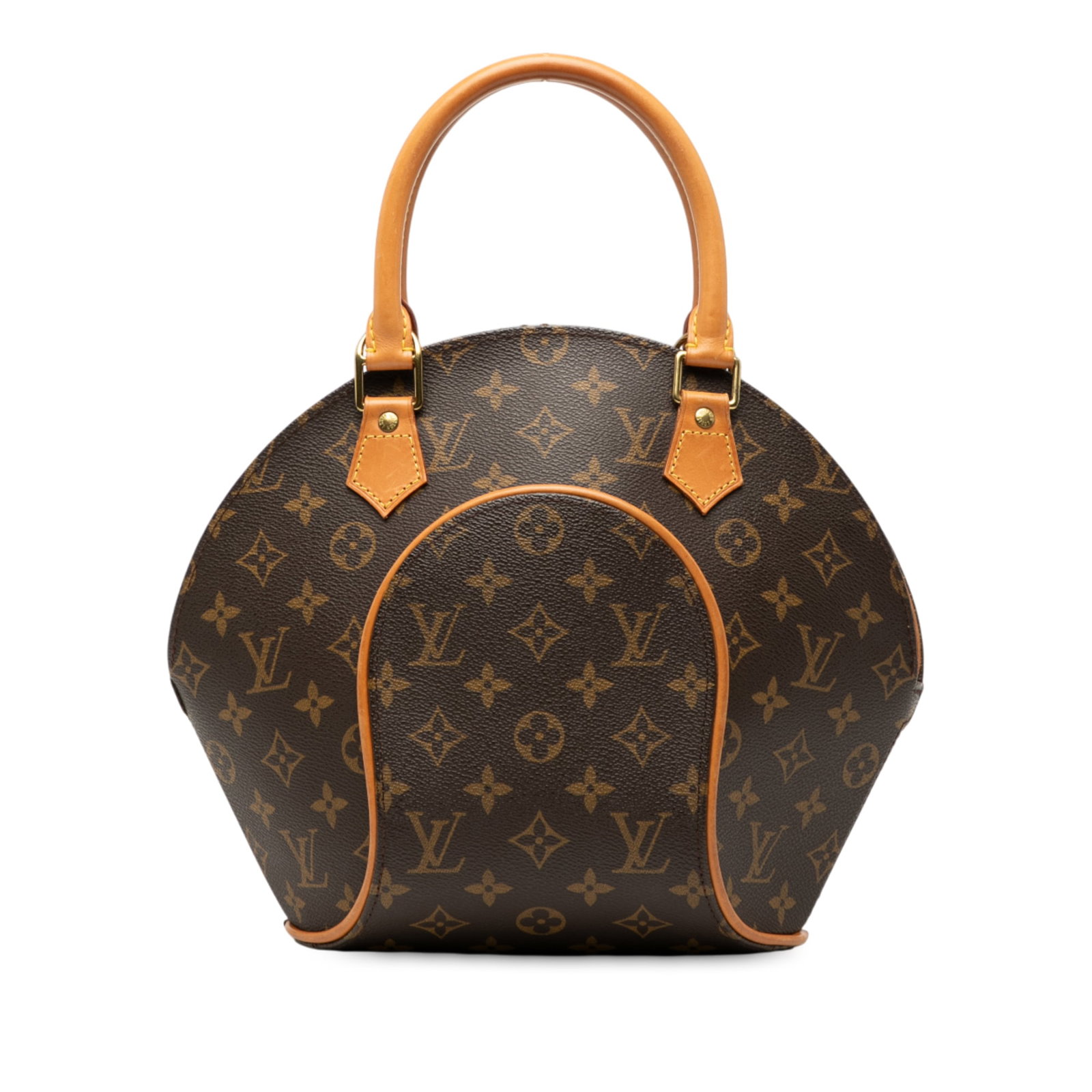 Louis Vuitton Ellipse PM Brown Monogram Canvas Handbag with Leather Trim (1 of 7)