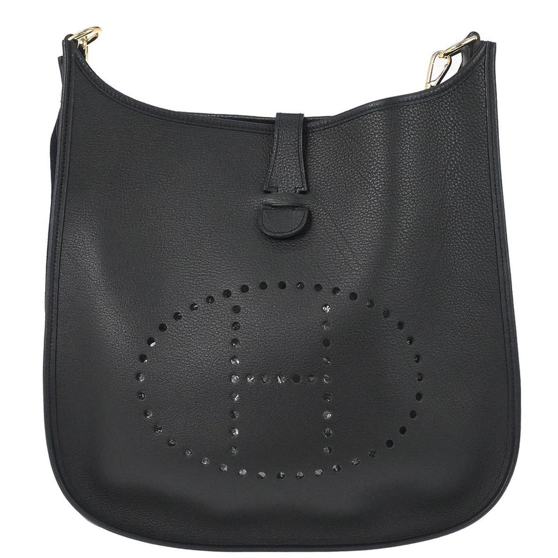 Hermes Evelyne Gen I Black Togo Leather Medium Shoulder Bag with Detachable Strap (1 of 11)