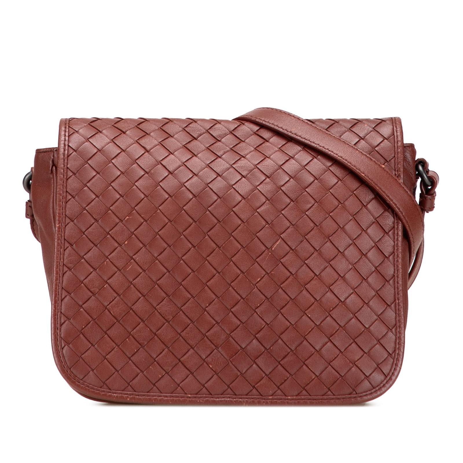 Bottega Veneta Red Nappa Intrecciato Flap Crossbody Bag: Bottega Veneta Red Nappa Intrecciato Flap Crossbody Bag Introducing the Bottega Veneta Nappa Intrecciato Flap Crossbody, a stylish and functional accessory crafted from luxurious woven leather. This c