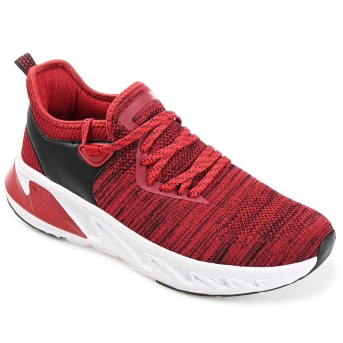 Vance Co Men's Gibbs Knit Sneaker Red Size 12 Breathable Lightweight (1 of 7)