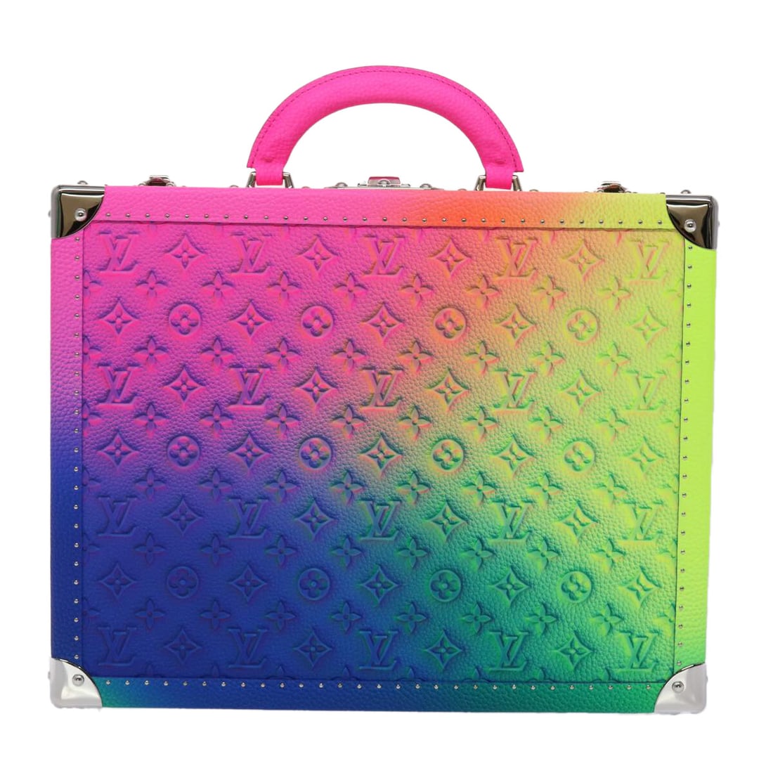 Limited Edition Louis Vuitton Cotteville Trunk in Illusion Monogram Taurillon Leather (1 of 18)