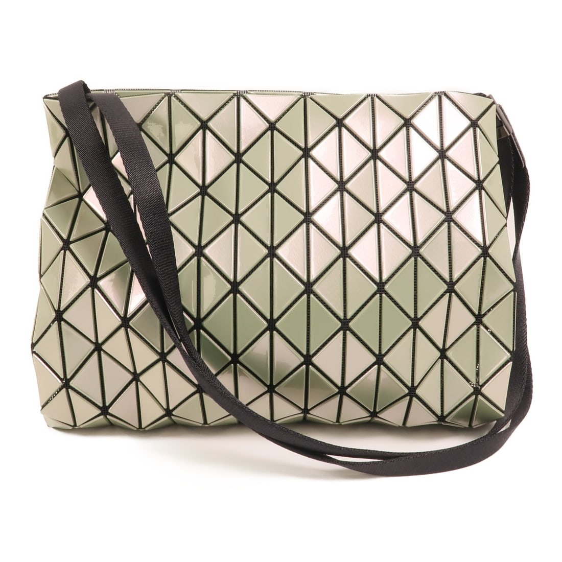 Issey Miyake Bao Bao Green PVC Women's Shoulder Purse (1 of 15)