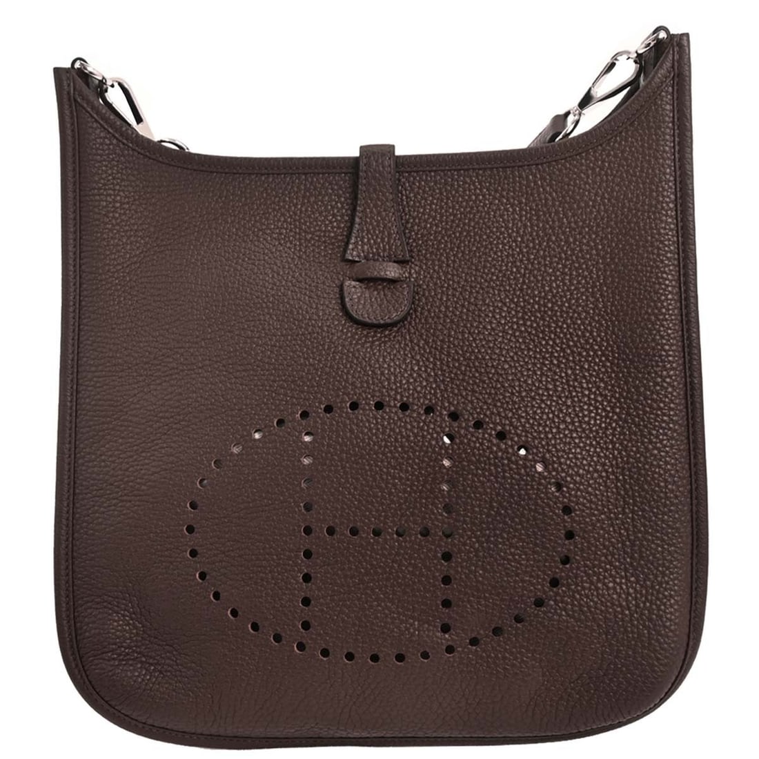 Hermes Evelyne Gen III Chocolat Togo Shoulder Bag with Detachable Strap (1 of 11)