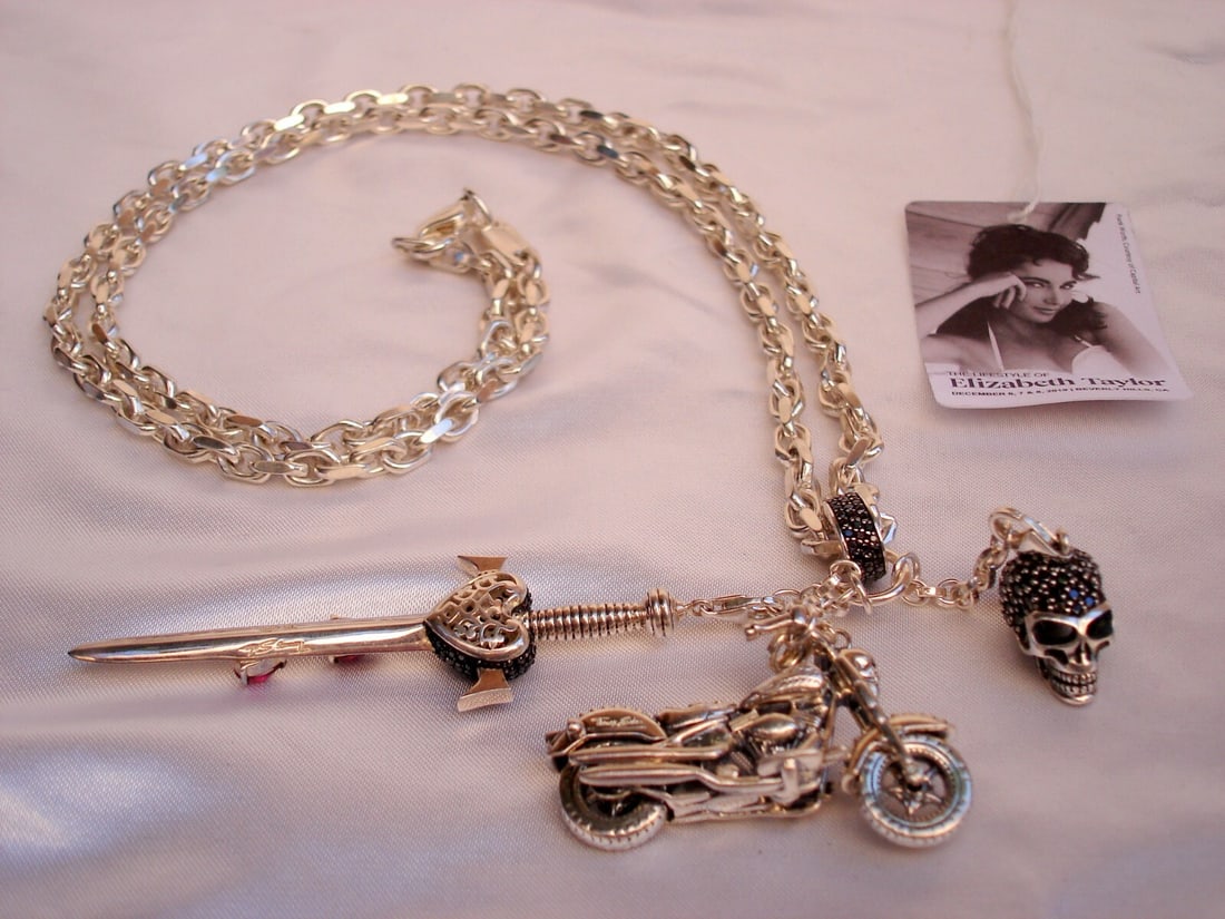 Thomas Sabo Elizabeth Taylor Fun Necklace Sterling Silver Marcasite Pendants (1 of 11)