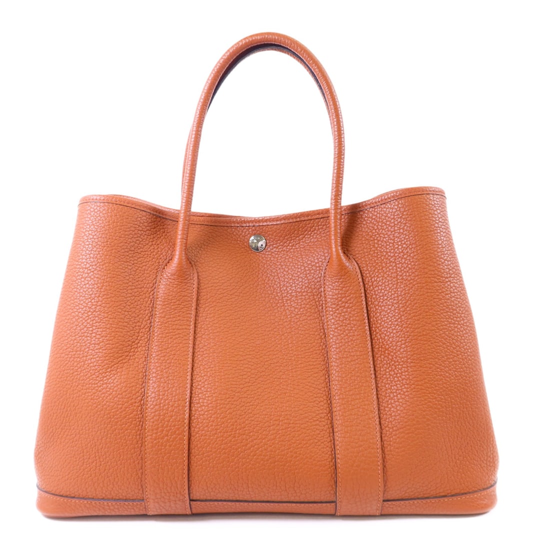 Hermes Garden Party PM Brown Calfskin Tote with Palladium Hardware (1 of 17)