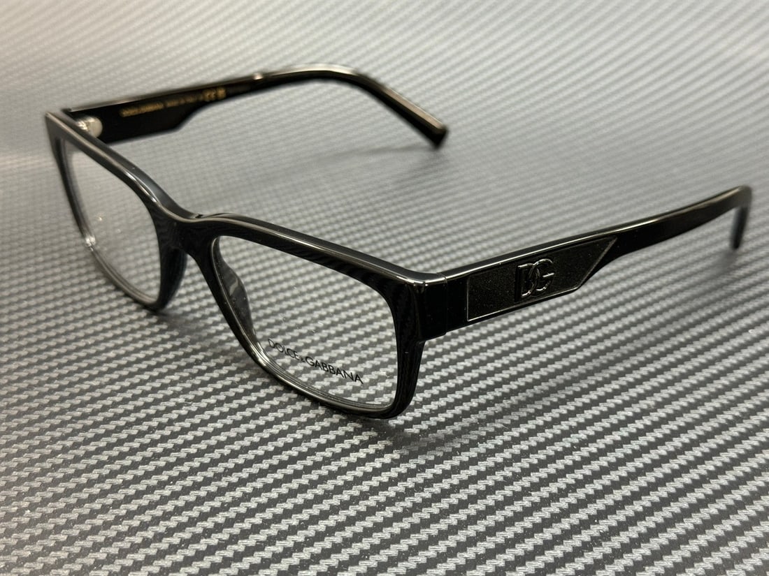 Dolce&Gabbana DG3352 501 Black Eyeglasses with Certificate of Authenticity: Dolce&Gabbana DG3352 501 Black Eyeglasses with Certificate of Authenticity Introducing the DOLCE & GABBANA DG3352 501 Black Men's Eyeglasses, a sophisticated accessory designed for style and comfort.