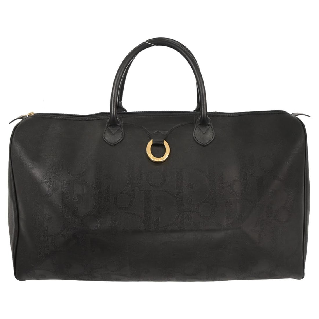 Dior Trotter Extra Large Black PVC Leather Women's Duffle Bag (1 of 11)