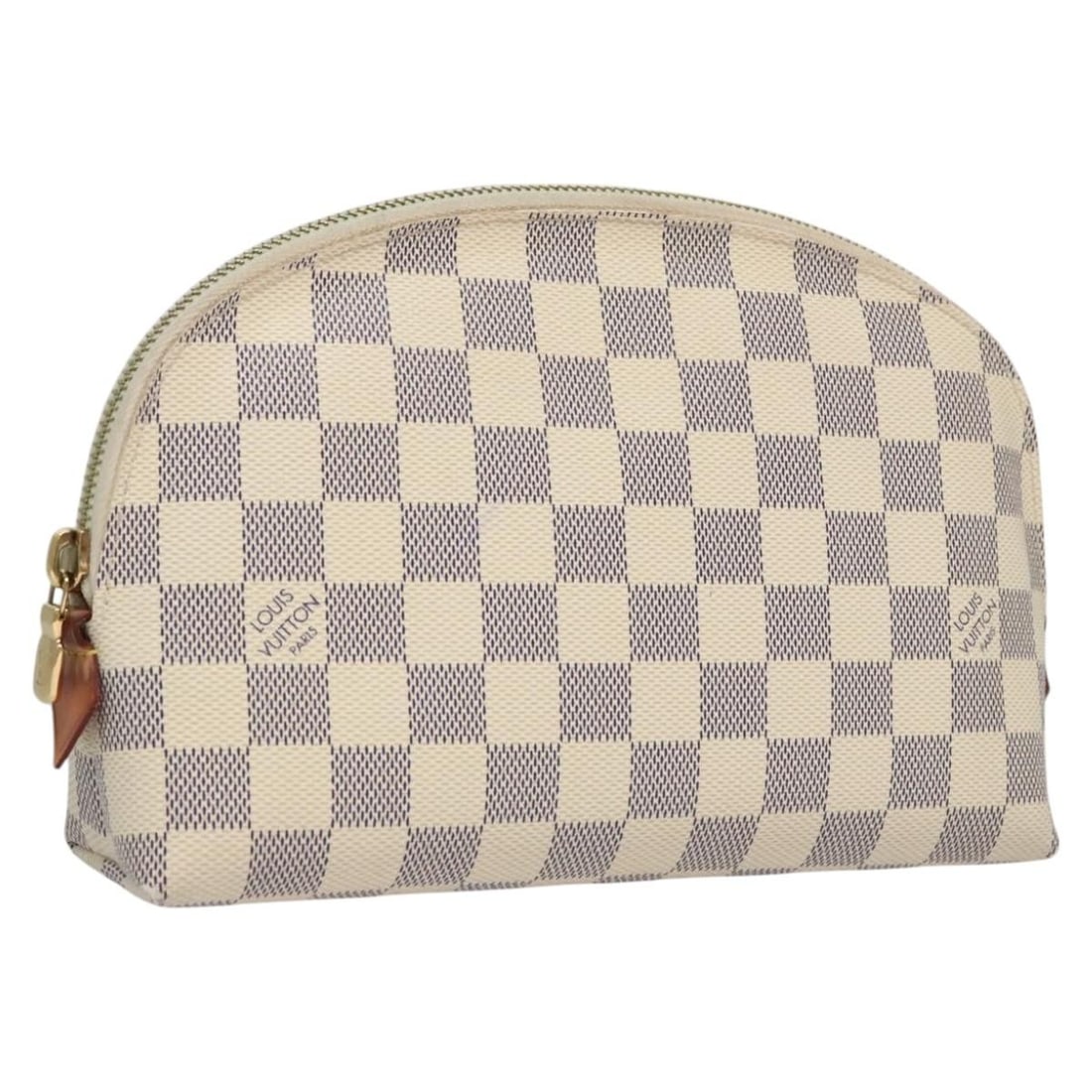 Louis Vuitton Damier Azur Canvas Cosmetic GM Pouch N23346 for Women: Louis Vuitton Damier Azur Canvas Cosmetic GM Pouch N23346 for Women This Louis Vuitton Damier Azur Pochette Cosmetic GM pouch features the signature Damier Azur canvas and is designed for women. The p