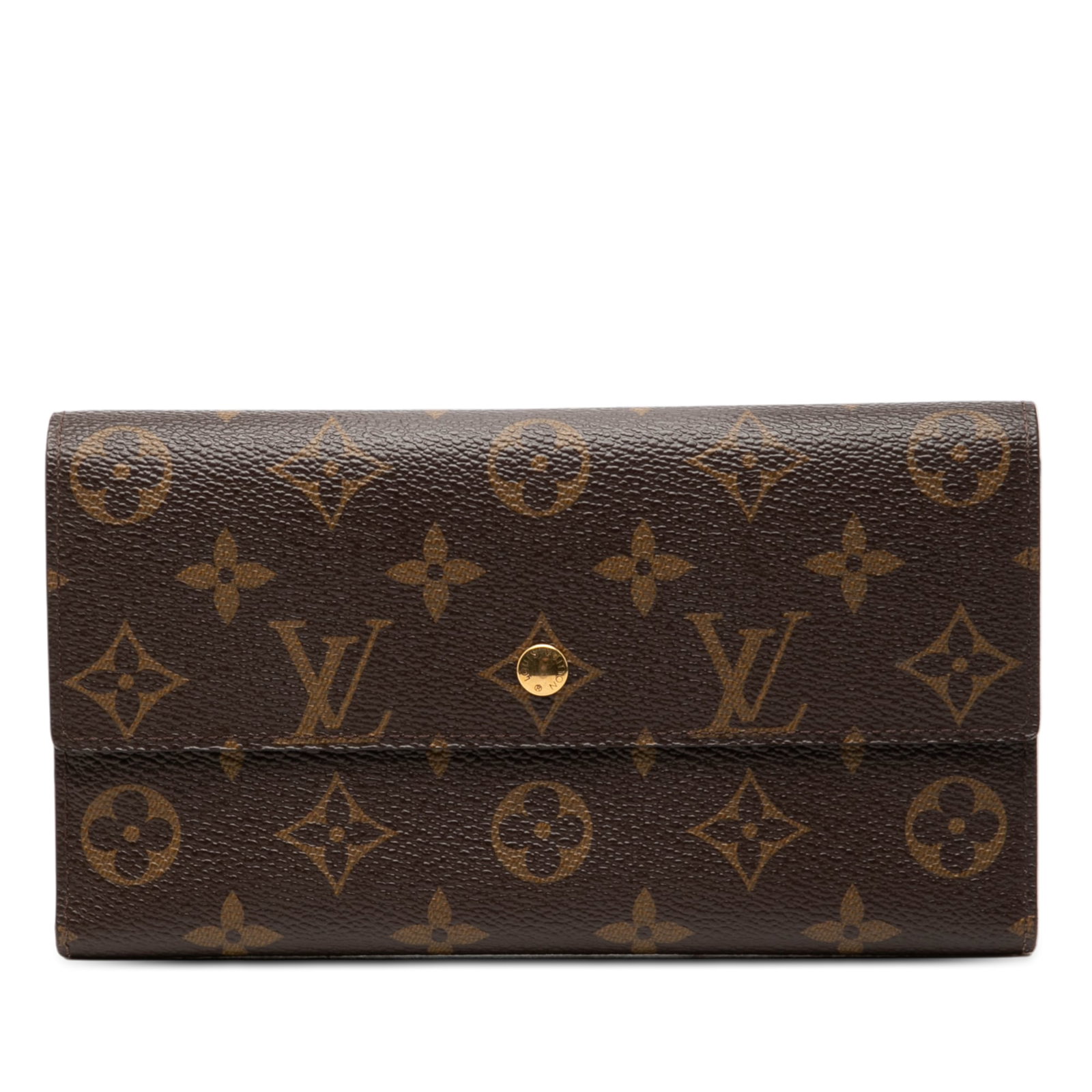 Louis Vuitton Brown Monogram Canvas Porte Tresor International Wallet (1 of 7)