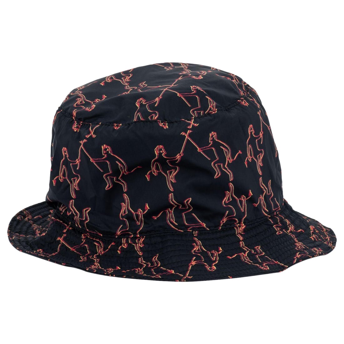 Fendi Foldable Rain Bucket Hat Blue Red Pattern New (1 of 11)