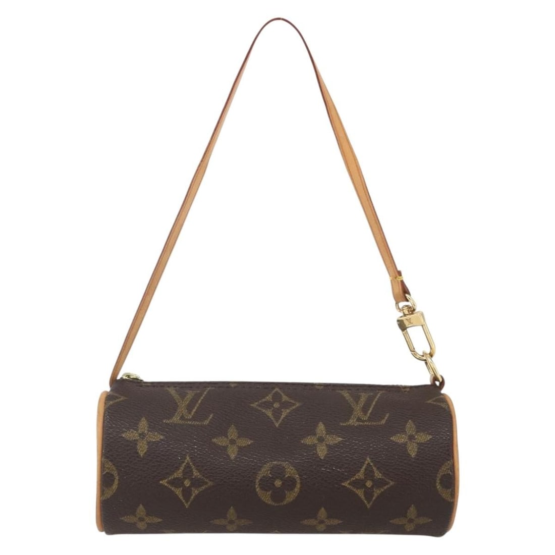 Papillon Pochette Brown Canvas Bag by Louis Vuitton: Papillon Pochette Brown Canvas Bag by Louis Vuitton This Louis Vuitton Papillon Pochette is crafted from signature Monogram canvas in brown, designed for women. The bag features leather accents and me