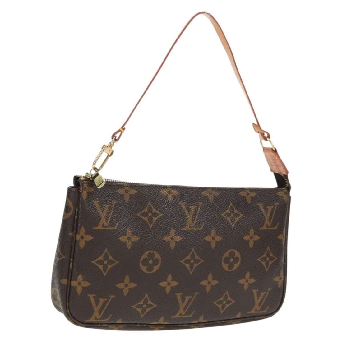 Louis Vuitton Pochette Accessoires Monogram Canvas Pouch M51980 with Dust Bag: Louis Vuitton Pochette Accessoires Monogram Canvas Pouch M51980 with Dust Bag This Louis Vuitton Monogram Pochette Accessoires pouch features the signature Monogram Canvas exterior and is designed for