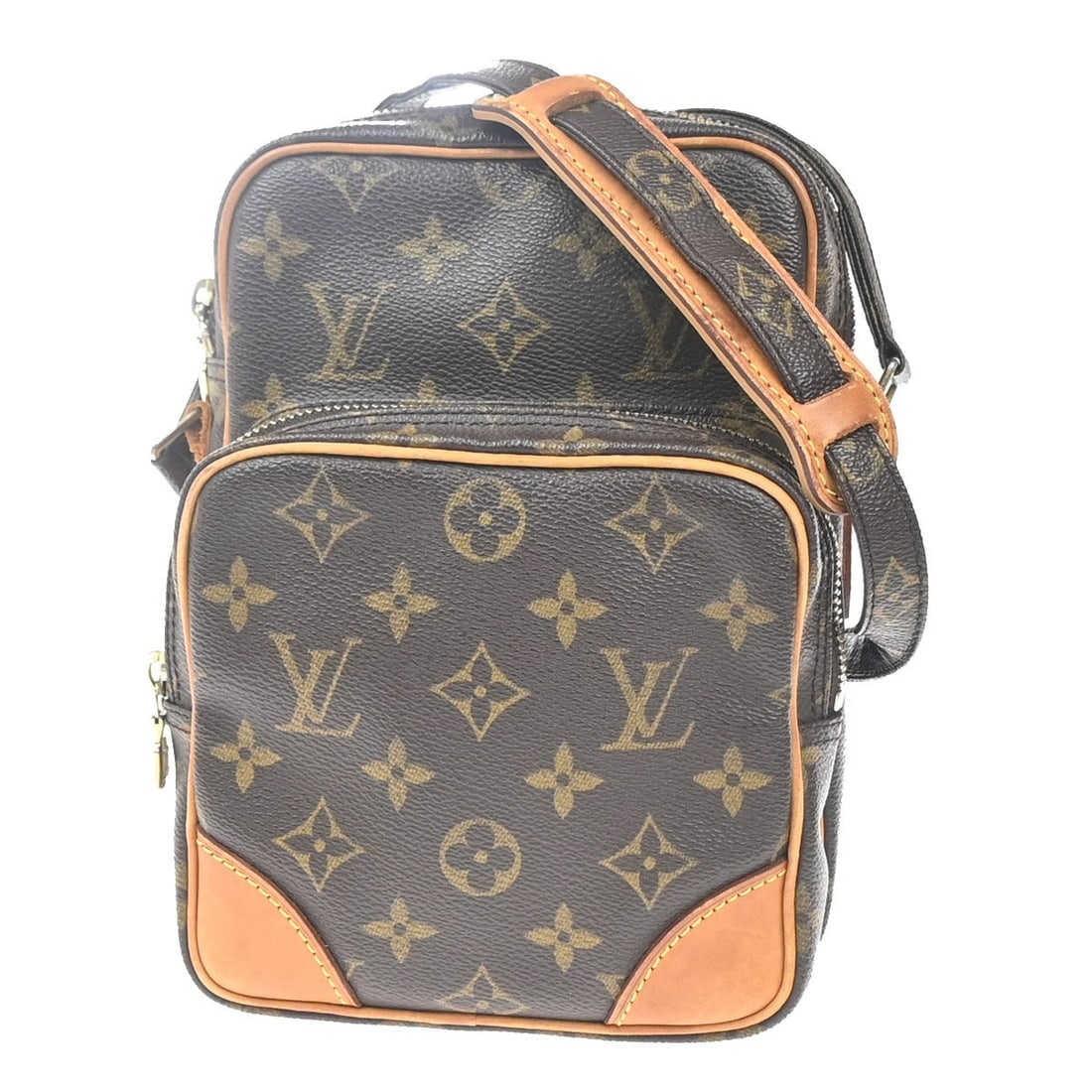 Amazone Shoulder Bag Brown Monogram Canvas by Louis Vuitton: Amazone Shoulder Bag Brown Monogram Canvas by Louis Vuitton The Louis Vuitton Amazone Bag features the iconic Monogram canvas in brown and is designed for unisex use. This bag is made in France and ha