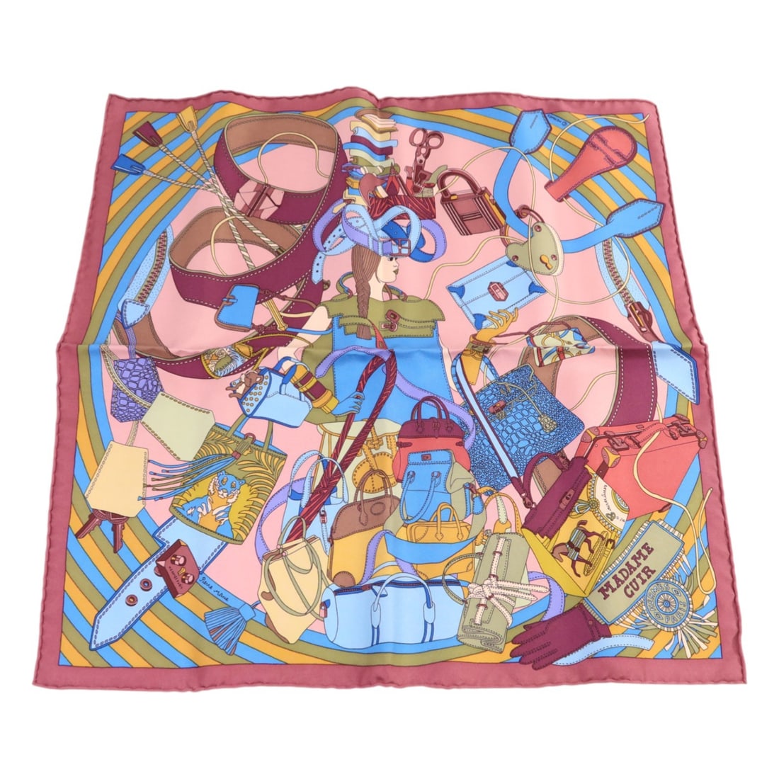 Hermes Silk Scarf 40x40 Purple Blue Multicolor France Women's Accessory: Hermes Silk Scarf 40x40 Purple Blue Multicolor France Women's Accessory Hermes scarf crafted from luxurious silk, featuring a vibrant purple, blue, and multicolor design. Made in France, this elegant