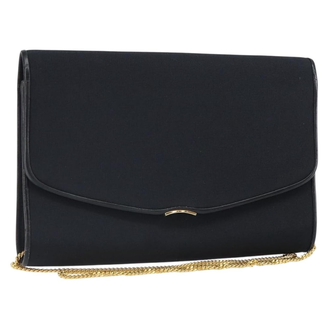 Gucci Black Nylon Chain Shoulder Bag with Gold Tone Details: Gucci Black Nylon Chain Shoulder Bag with Gold Tone Details This GUCCI chain shoulder bag is crafted from black nylon and features gold-tone accents. Designed with a compact silhouette, it offers a pr