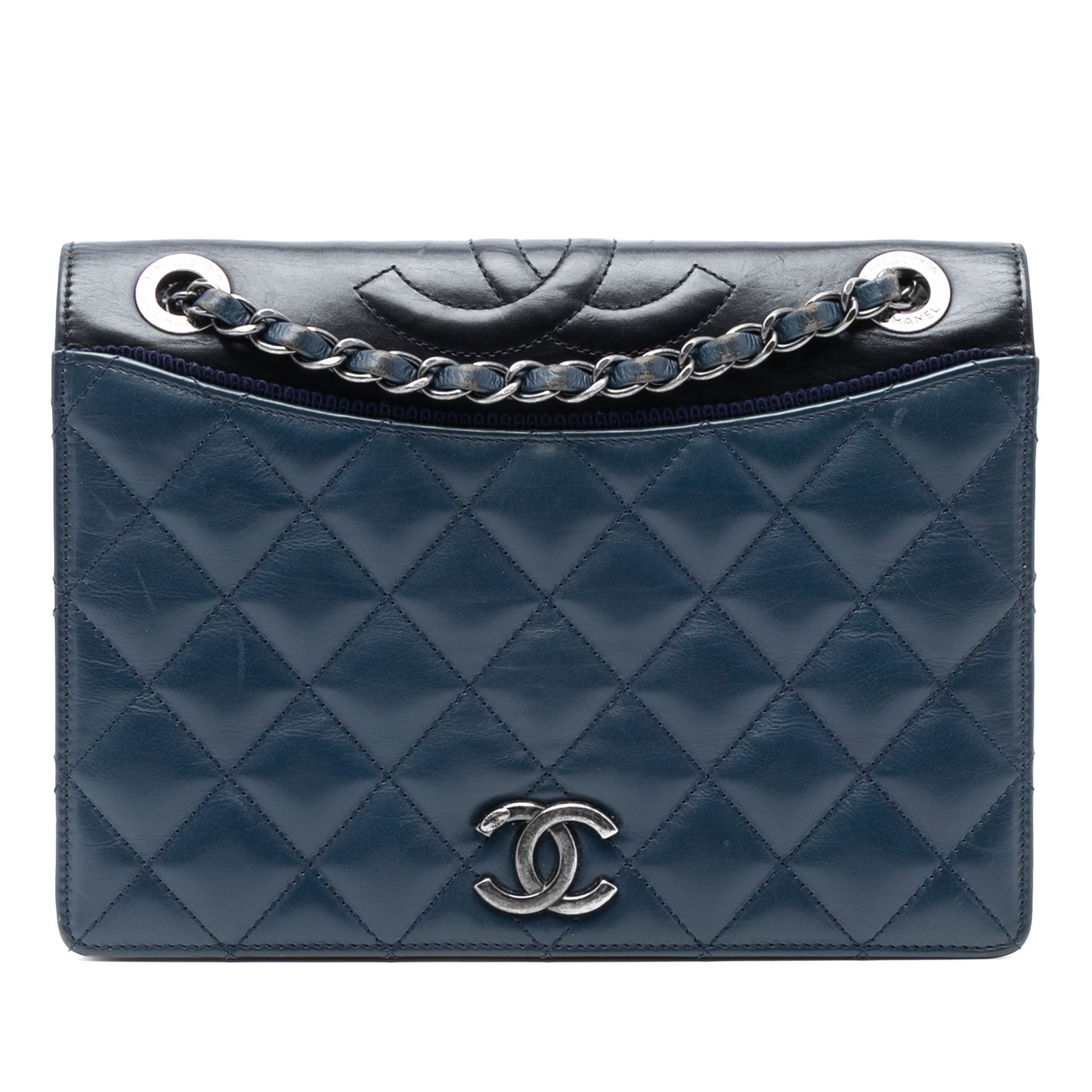 Blue Chanel Ballerine Medium Flap Quilted Lambskin Shoulder Bag (1 of 8)