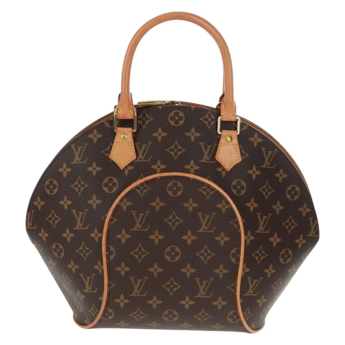 Louis Vuitton Monogram Canvas Ellipse Shoulder Bag Brown: Louis Vuitton Monogram Canvas Ellipse Shoulder Bag Brown This Louis Vuitton Ellipse Bag features the classic monogram canvas in brown, designed for women. It shows minor wear including slight rubbing