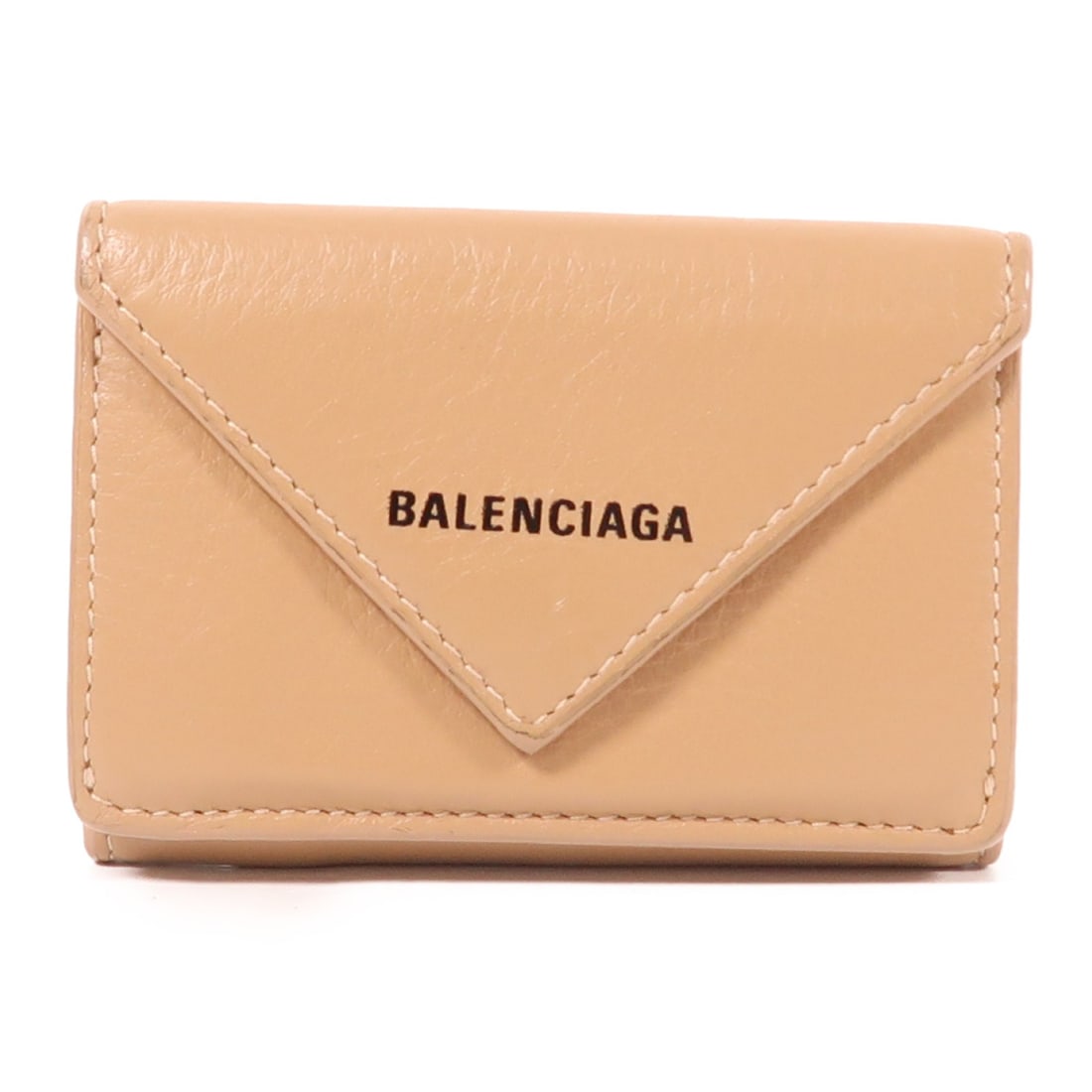 Balenciaga Lambskin Double Sided Wallet in Beige with Silver Hardware (1 of 12)